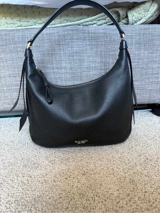 kate spade Handbags - kate spade Black Pebbled Leather Shoulder Hobo Bag